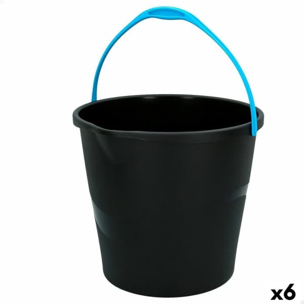 Kahvallinen sanko Colorbaby Musta 10 L 29,5 x 26 x 28,5 cm (6 osaa)