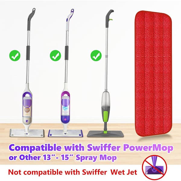 INF Swiffer PowerMop -täyttöpakkaus Mikrokuitu-moppipäät Harmaa