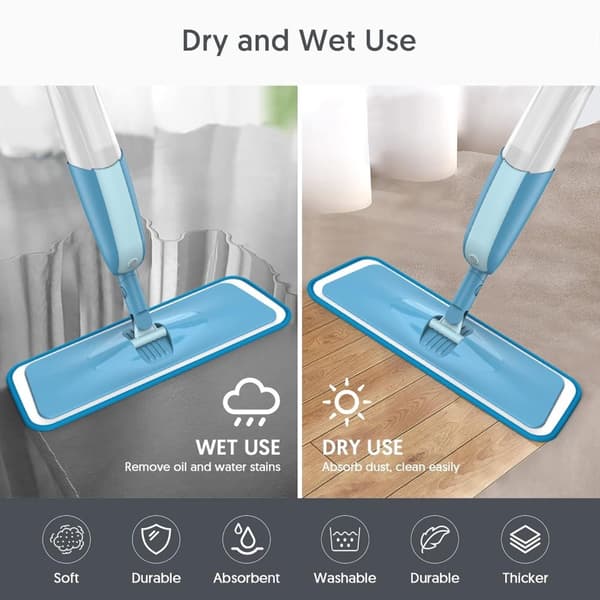 INF Swiffer PowerMop Refill Mikrofiber Moppeduker Blå