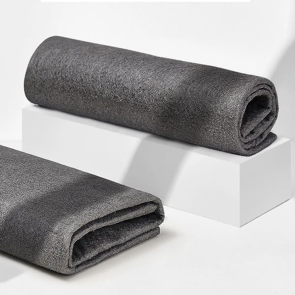 INF 5-pack mikrofiberkluter for glassrengjøring, lofri, stripefri, svart  20 cm