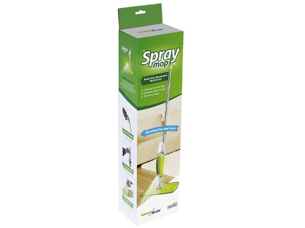 GreenBlue Spraymopp, inkluderar 2 förstärkta mikrofiberpatroner, GB830