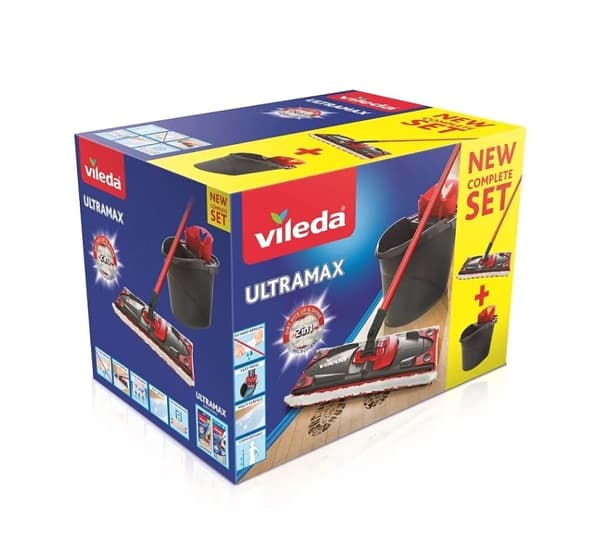 Vileda Ultramax BOX moppi ja ämpäri + lastenkirja "Kultakalapila"