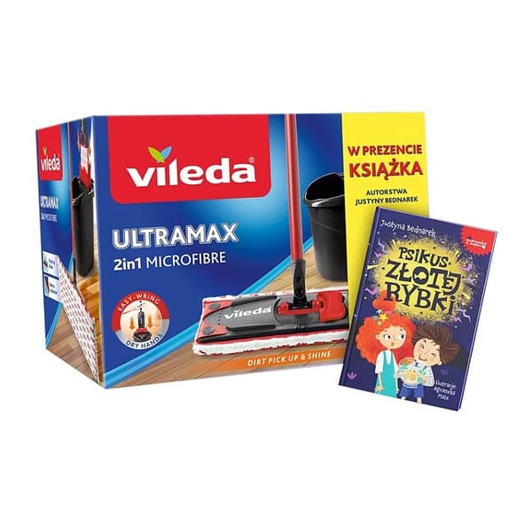 Vileda Ultramax BOX moppi ja ämpäri + lastenkirja "Kultakalapila"