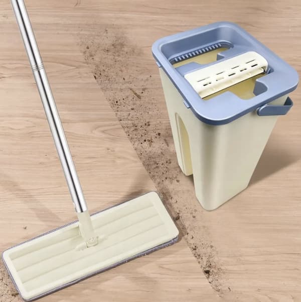 PLAT MOPP 33 CM 3 INSÄTTNINGAR TVÅKAMMARSHINK - Snabb och ren rengöring