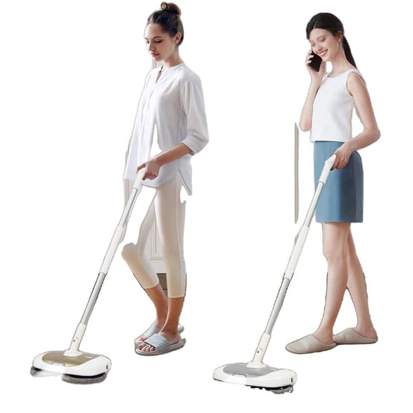Elektrisk roterande mopp, 40W effekt, 180° roterande huvud, 100 minuters arbetstid