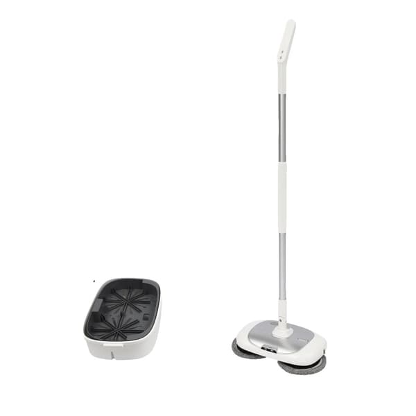 Trådlös elektrisk spinmopp, 150RPM hastighet, 400ml tankkapacitet,Silver