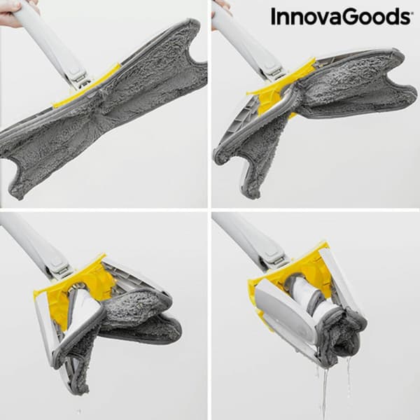BRUGT Mikrofiber gulvmoppe med automatisk vridefunktion type X Twop InnovaGoods (Refurbished A)