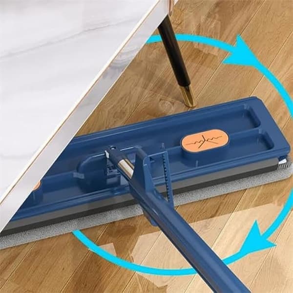 Bomclap Microfiber Mop Flat Suuri veden imeytyminen märkä ja kuiva kaksinkäyttö säädettävä ruostumattomasta teräksestä pitkä kahva 360 pyörivä vedenpo