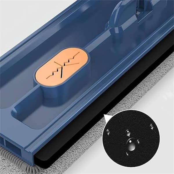 Bomclap Microfiber Mop Flat Suuri veden imeytyminen märkä ja kuiva kaksinkäyttö säädettävä ruostumattomasta teräksestä pitkä kahva 360 pyörivä vedenpo