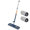 Pikkukuva 1 / 8: Bomclap Microfiber Mop Flat Suuri veden imeytyminen märkä ja kuiva kaksinkäyttö säädettävä ruostumattomasta teräksestä pitkä kahva 360 pyörivä vedenpo