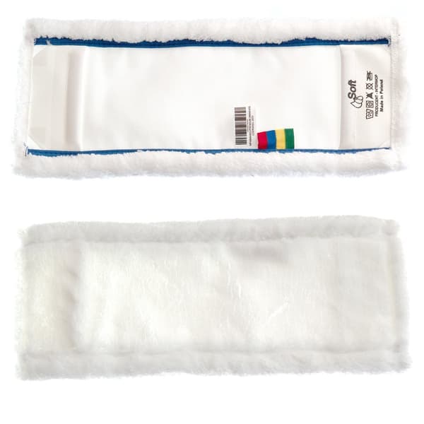 Fladmopp 40 cm mikrofiber hvid Premium (MMW40S)
