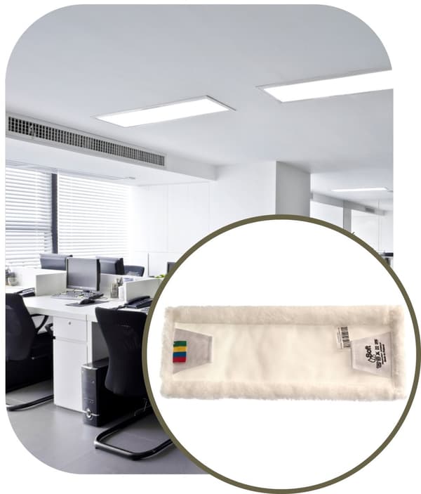 Platt moppklippare 40 cm mikrofiber standard (MMLST4)