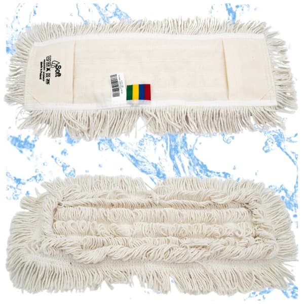 Mjuk plattmopp med fickor 40 cm Standard (MW14)