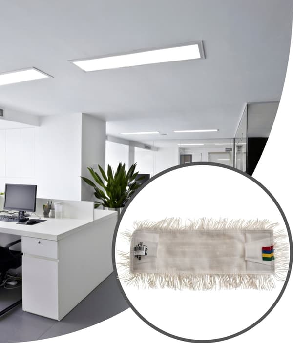 SOFT Eco 40 cm dobbeltsystem fladmopp (MLETW4)