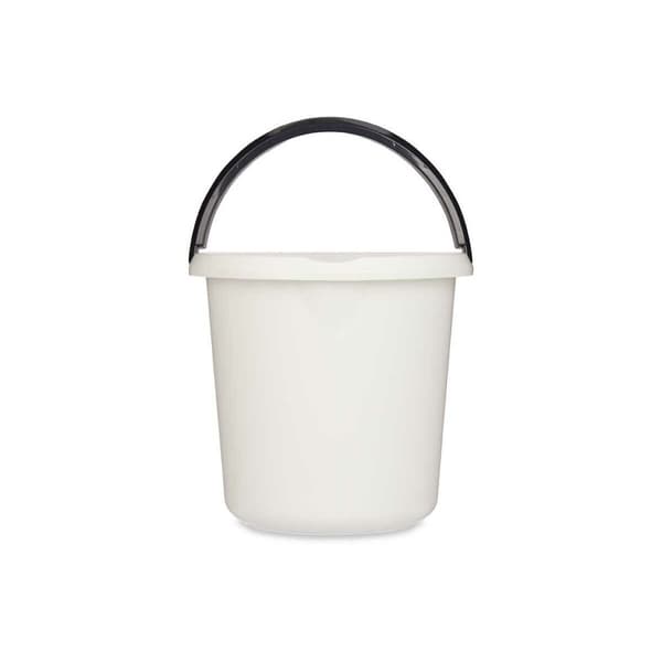 Spand med hanke Hvid Antracit 10 L (18 enheder)