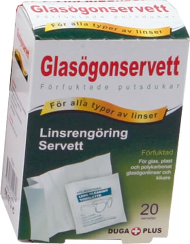 Våtservett Glasögon 120-p glasögonservetter
