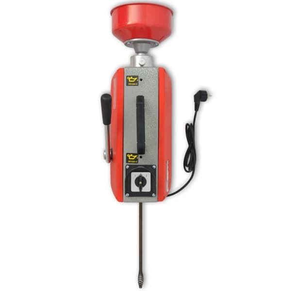 vidaXL afløbsrensemaskine 250 W 15m x 16mm 4,5m x 9,5mm