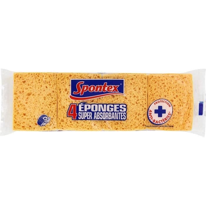 SPONTEX Superabsorberende svampe - Sæt med 4