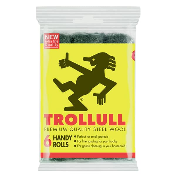 Trollull Economy stålullsrullar (6 st) Silver One Size