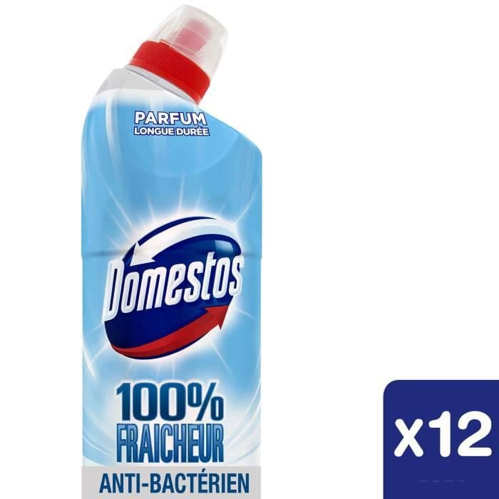 DOMESTOS WC-rengøringsgel 100% Ocean Freshness - 12x 750 ml