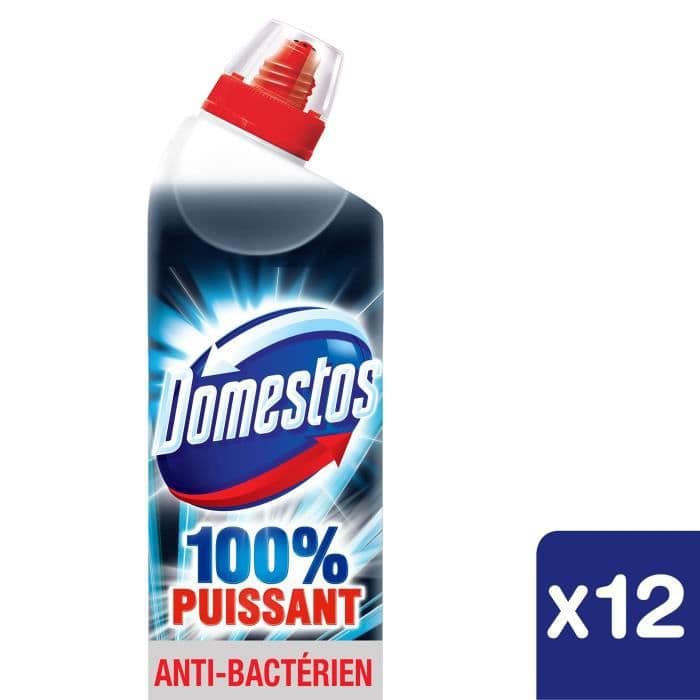 DOMESTOS 100% kraftig WC-rengøringsgel - 12x 750 ml