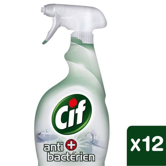 CIF Antibakteriel spray uden blegemiddel - 12x 750 ml