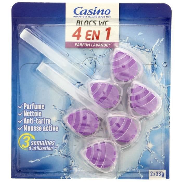 Lavendel 4-i-1 toiletblok - x2