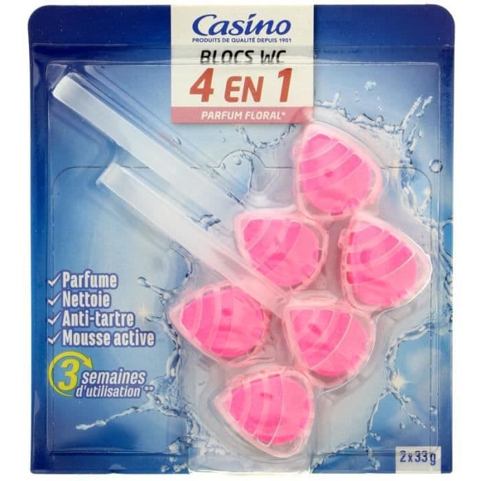 Blomster 4-i-1 toiletblok - x2