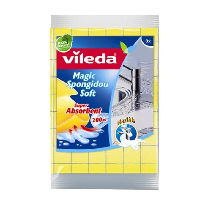 VILEDA Sæt med 2 opvaskesvampe - Square