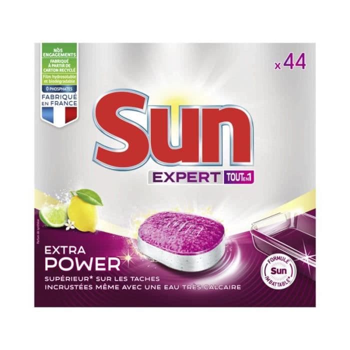 SUN Alt i en ekstra kraft Lemon Opvaskemaskine Tablet - 44 doser