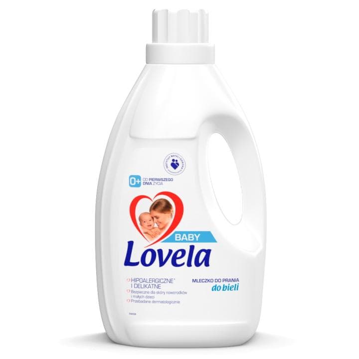 LOVELA_Baby hipoalergiczne mleczko do prania ubranek niemowlęcych i dziecięcych do bieli 4,5l