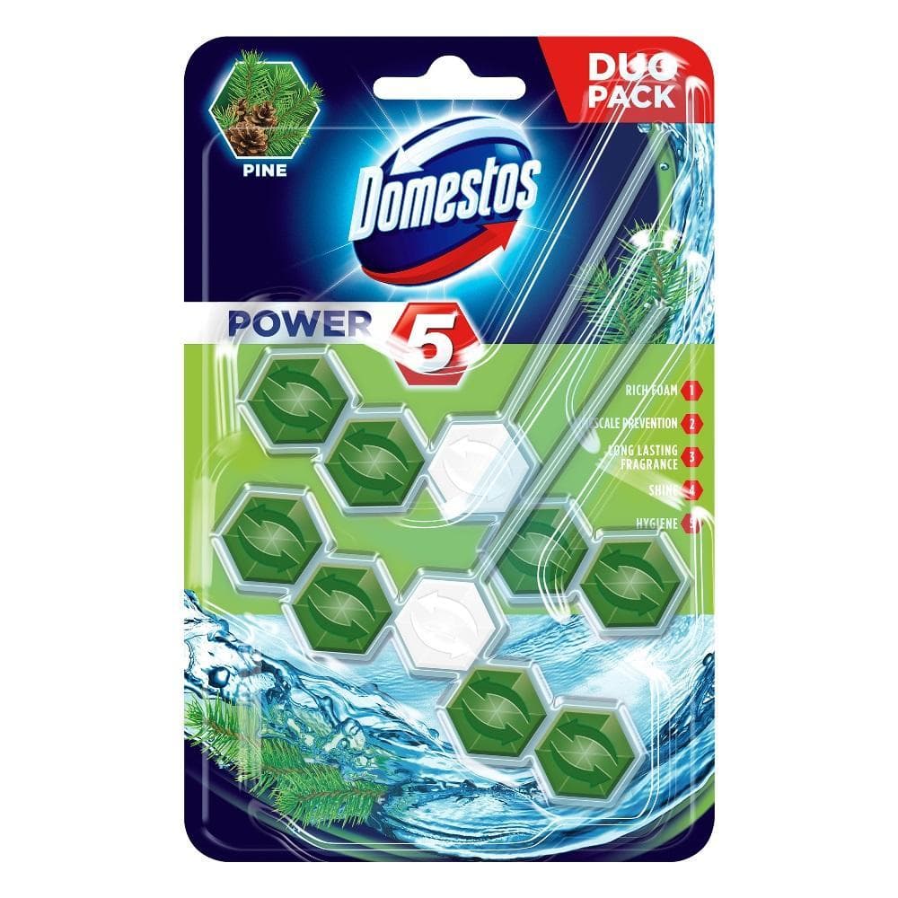 DOMESTOS Power 5 Pine toilet bar 2x55g