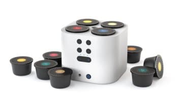 Moodo Smart aroma diffuser hvid inkl. Kapsel sæt (med et stik) - unik smart aroma diffuser, som du kan tilpasse dufte til din smag, humør og livsstil