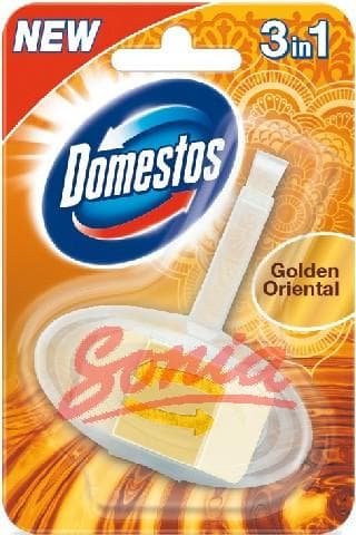 Golden Oriental Domestos toilet cube 3in1 basket