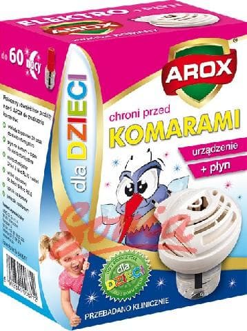 AroX Elektrofumigator + Fluid protects against mosquitoes for the children 1op.