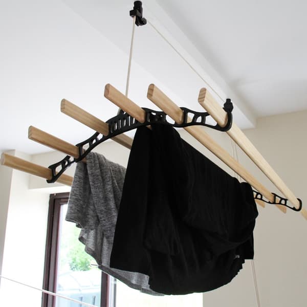 Clothing Airer Ceiling Pulley - Black - 1.2m | MonsterShop