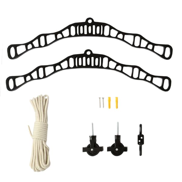 Clothing Airer Ceiling Pulley - Black - 1.2m | MonsterShop