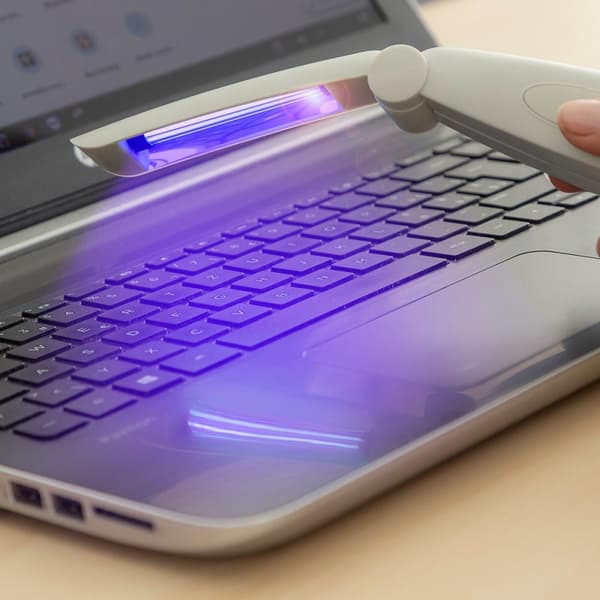 Sammenfoldelig Desinfektionslampe med UV - Batteridrevet