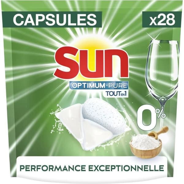 SUN Opvaskemaskine Pure 0% - x28 kapsler