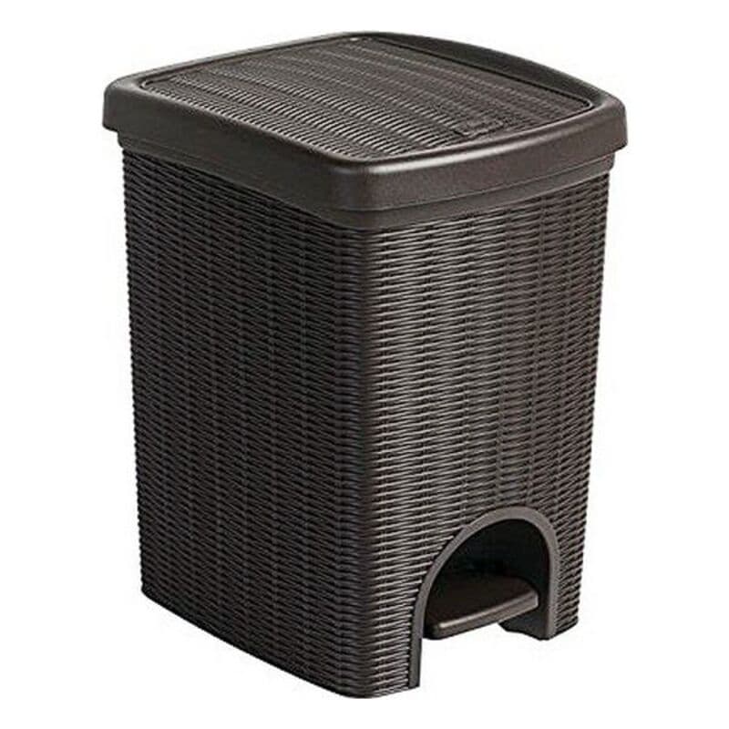 Papperskorg Elegance Mörkbrun Plast (20 L) (27 x 39 x 30,5 cm)