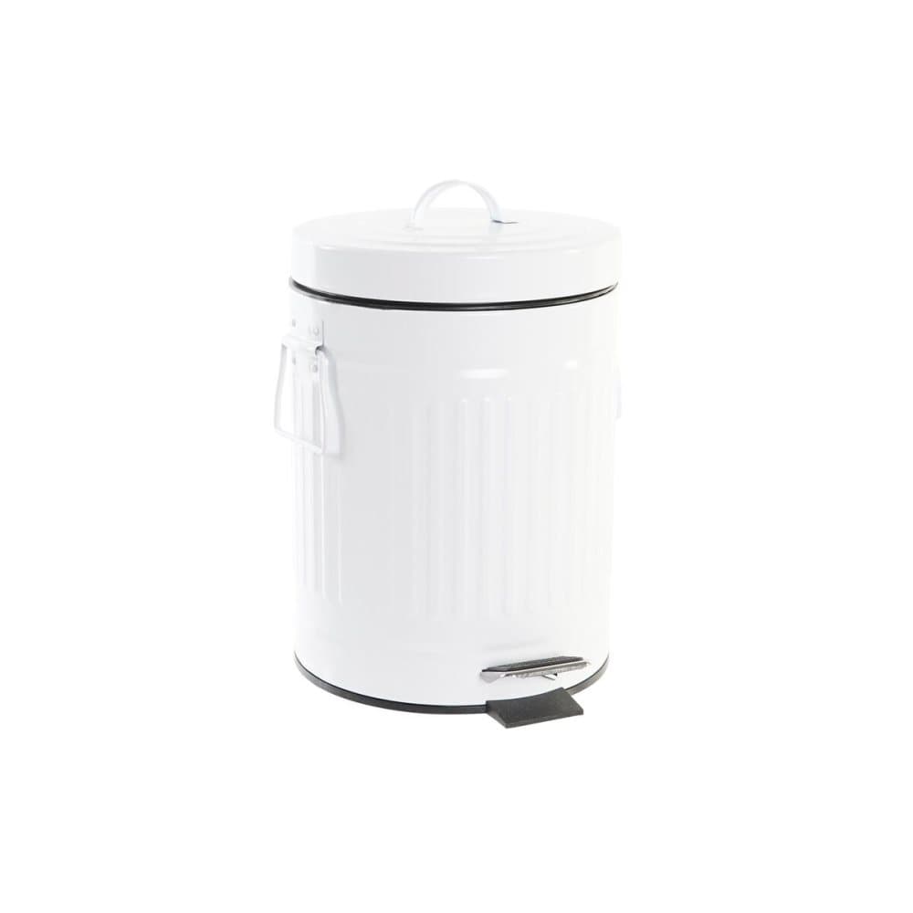 Papperskorg DKD Home Decor Vit Järn Grundläggande (20 x 25 x 31 cm) (5 L)