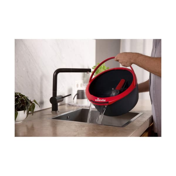 Mop with Bucket Vileda Spin & Clean Roterbar polypropen