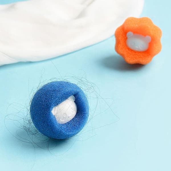 6x håroppsamlende vaskeballer - blå