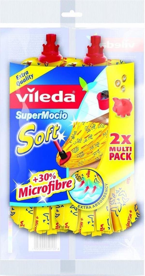Vileda SuperMocio Mjuk ersättning - Refill för Vileda SuperMocio - 2 st