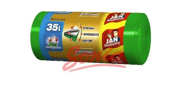 Sarantis Jan Essential Garbage bags LD 3-ply 35 L 24pcs.