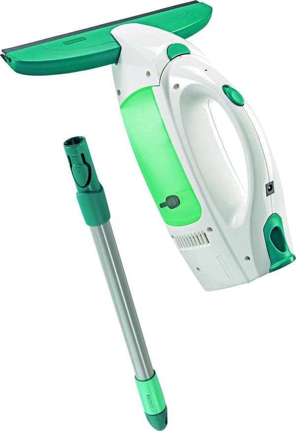 torr & ren fönsterputs med handtag (43 cm) klicksystem Blå, Vit