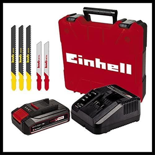 Einhell TC-JS 18 Li (1x2,5 Ah) akkupistosaha 4321228 sis. kotelon, sis. laturin, sis. akun 18 V 2,5 Ah (4321228)