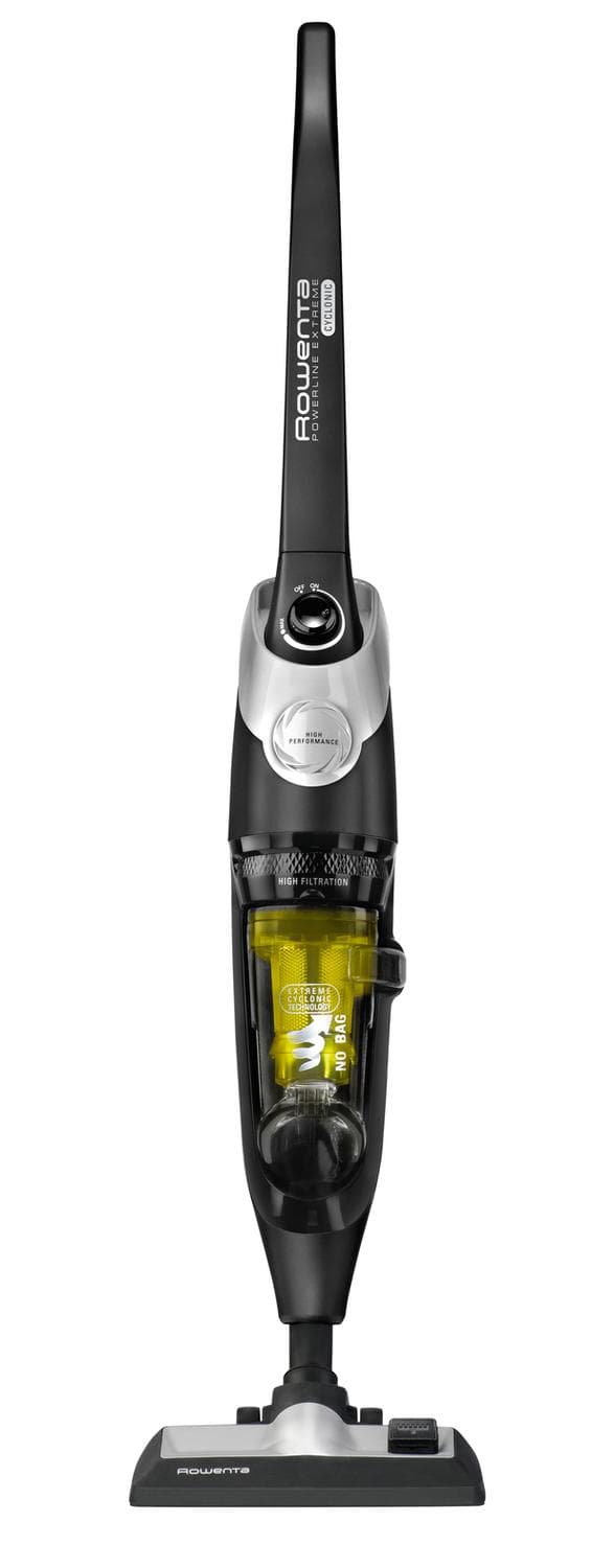 Rowenta Powerline Extreme Cyclonic RH8155 WA pussiton musta, hopea, keltainen 0,9 l 750 W