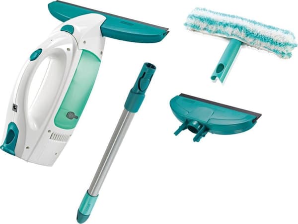 Leifheit dry & clean ikkunaimuri kahvalla (43 cm), aluslevyllä ja kapealla imusuulla (17 cm) napsautusjärjestelmä