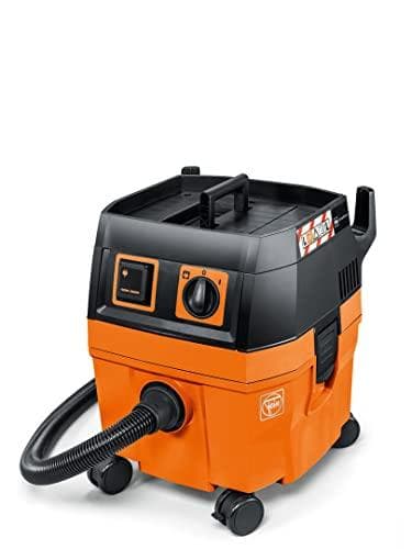 FEIN våd-/tørstøvsugersæt DUSTEX 25L (industristøvsuger 1380W, beholder 22l, ekstra fatning) 92035223000, orange
